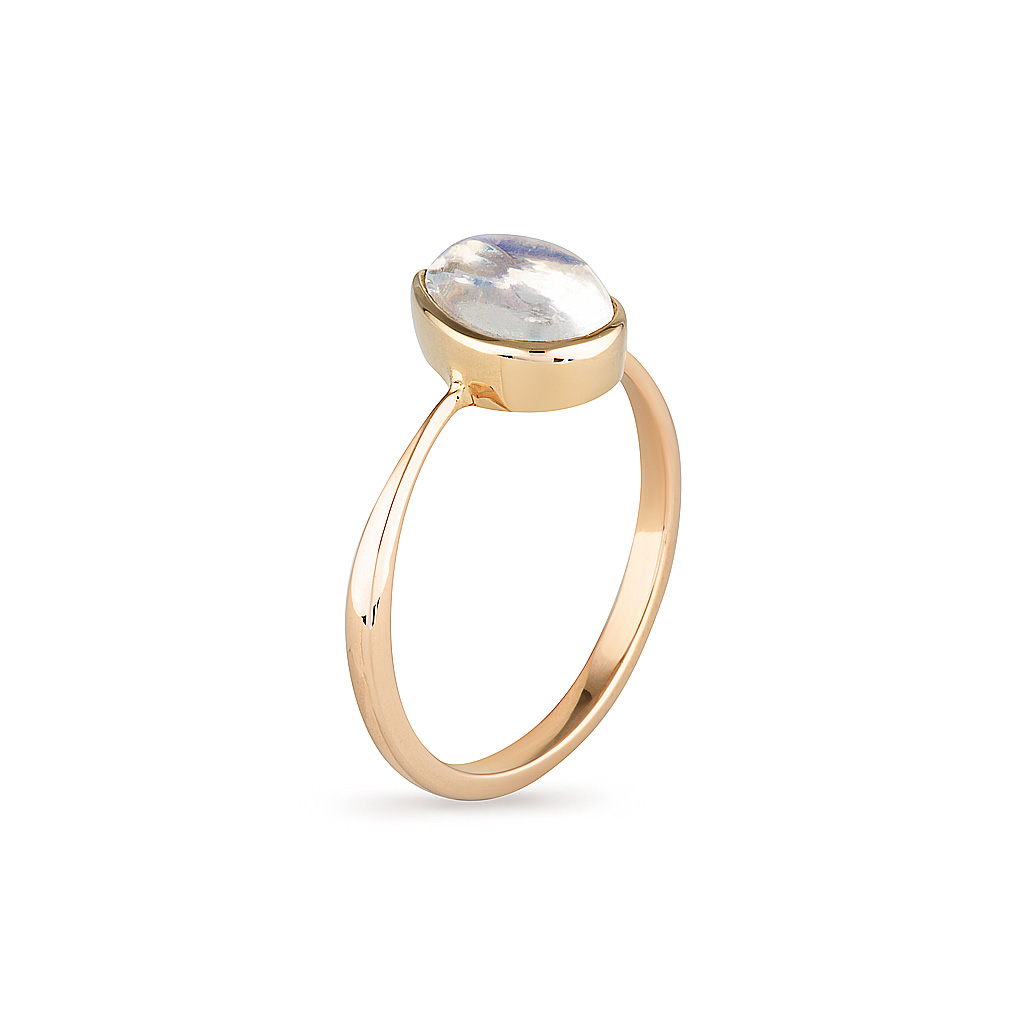 Moonstone Gold Ring, Engagement Ring, Online Jewellery
