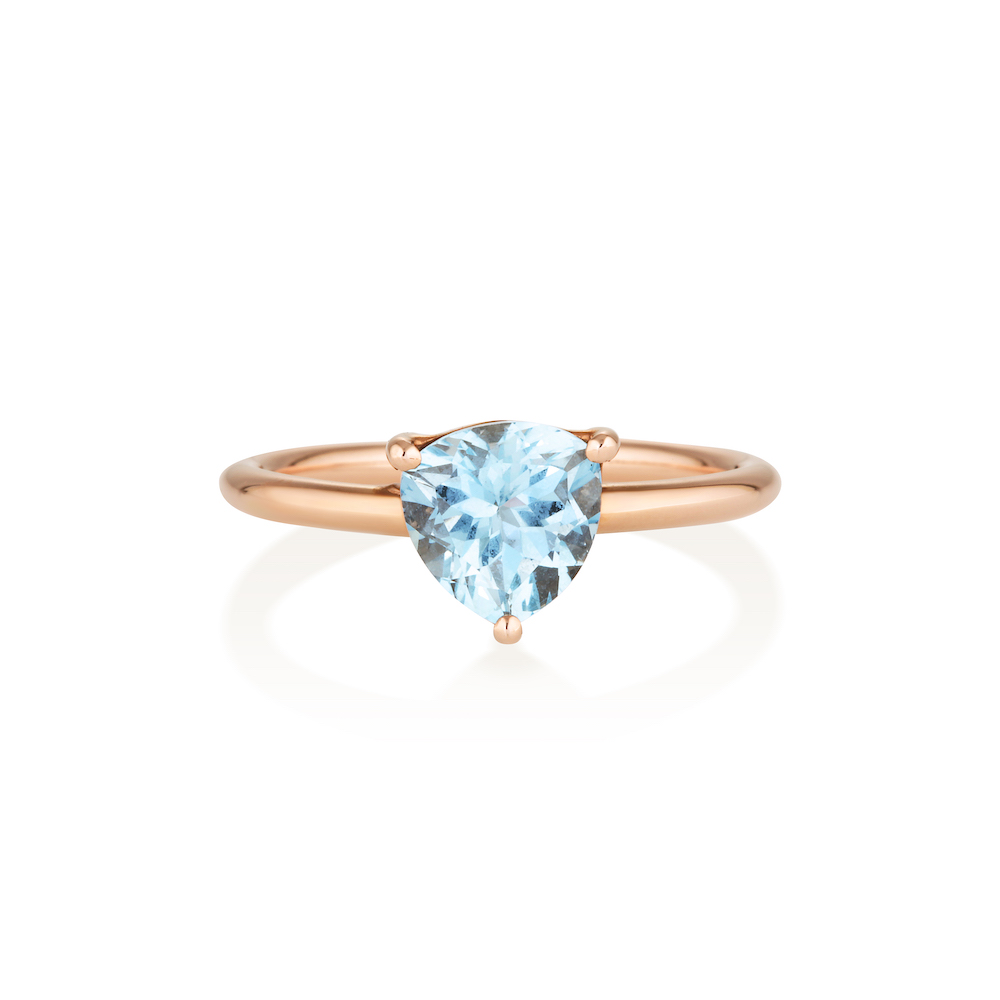 Aquamarine Gold Ring