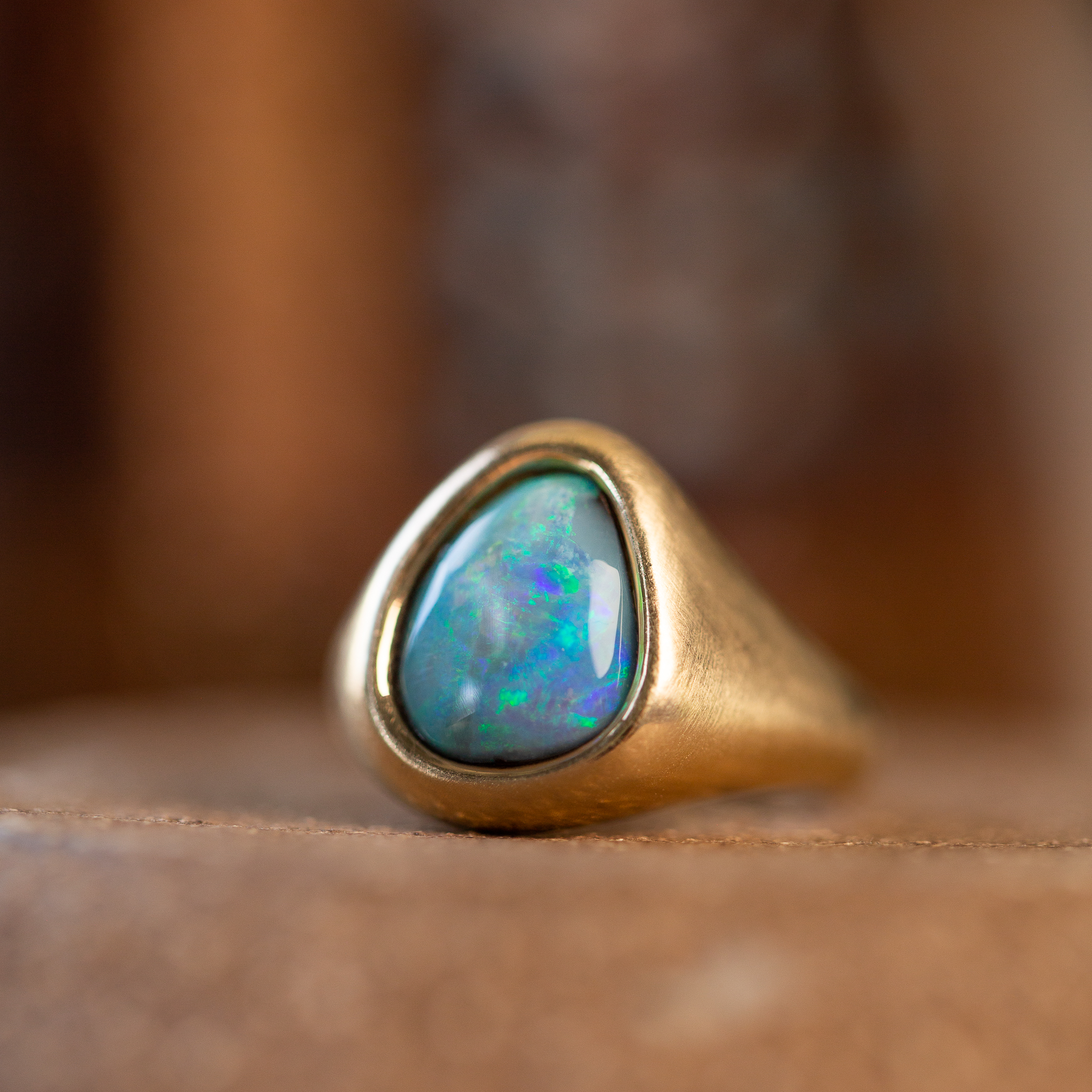 Opal Gold Ring