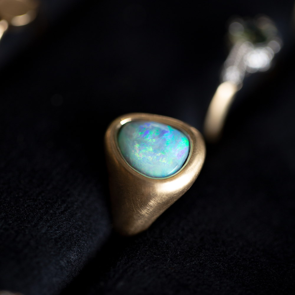 Opal Gold Ring