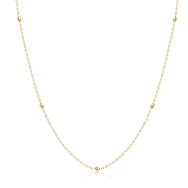 Italian Gold Beaded Chain