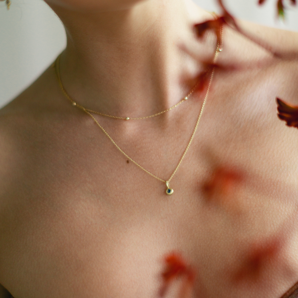 Italian Gold Beaded Chain