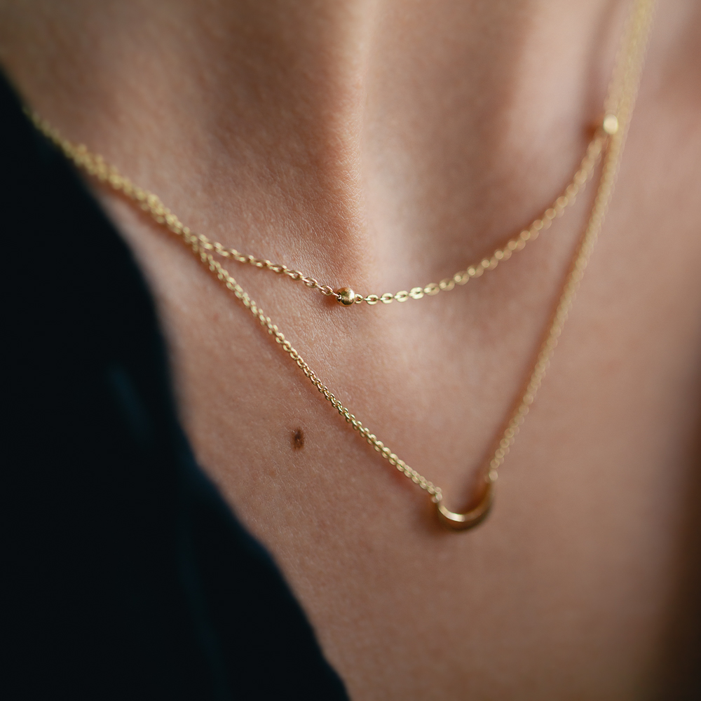 Italian Gold Beaded Chain