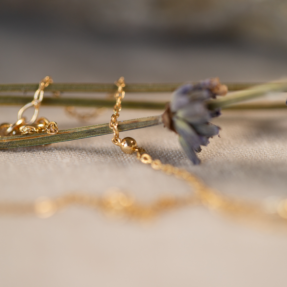 Italian Gold Beaded Chain